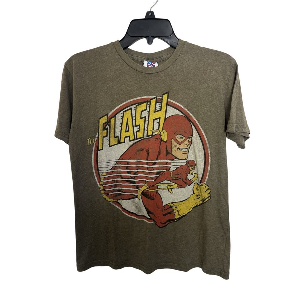Junk Food The Flash Retro Graphic Tee Unisex Small DC Comics T-Shirt
